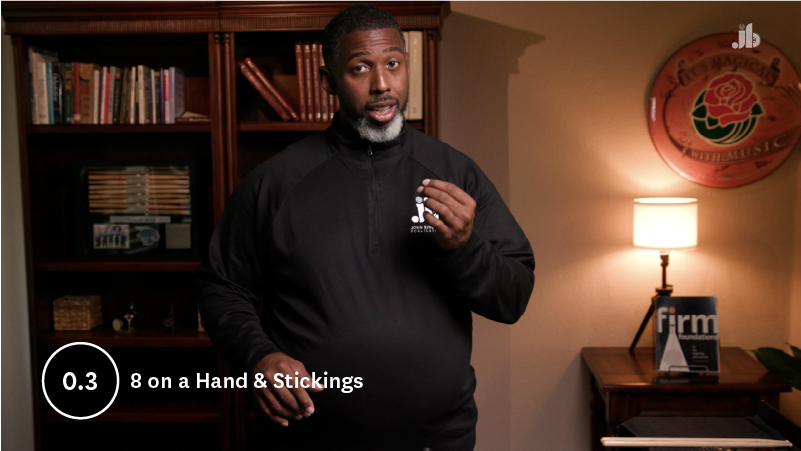 (Ch. 0.3)-8 on a Hand and Stickings